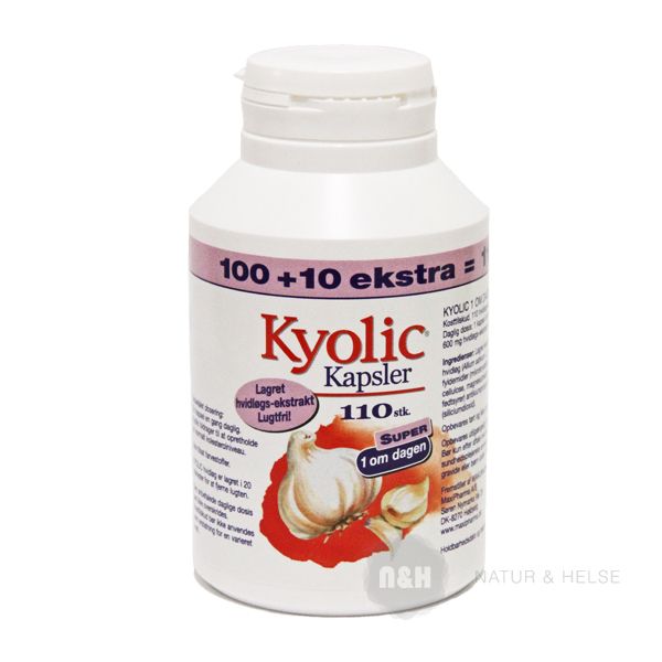 Kyolic 1 om dagen 110 kapsler